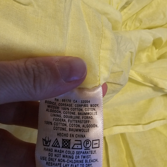 Yellow Lace Trim Women's Skirt - Picture 5 of 7